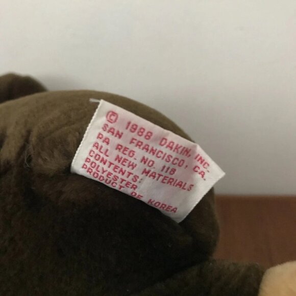 Vintage 1988 Dakin Chimp Monkey Ape I'M BANANAS ABOUT YOU Valentine's Plush 10" - Picture 5 of 5